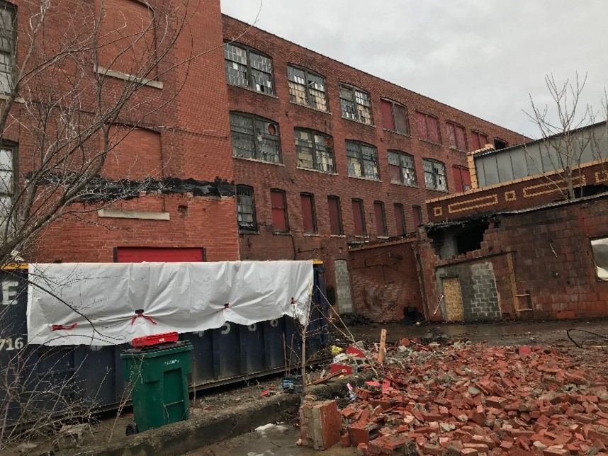 19 Doat St, asbestos remediation and demolition project